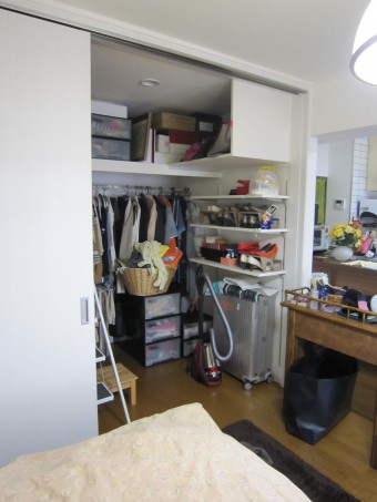 押入れをウォークインクローゼットに 押入れをウォークインクローゼットに